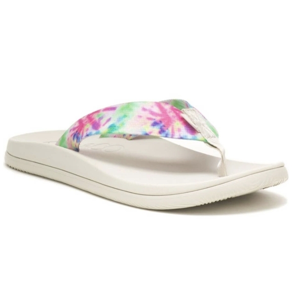 Chaco Chillos Flip Flop Sandal Tie Dye Women's 6 - Picture 1 of 10